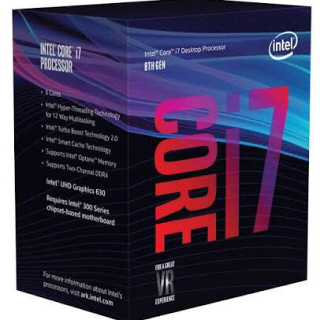 送料無料・選べる4個セット Intel core i7 8700K 美品 ※7月14日まで