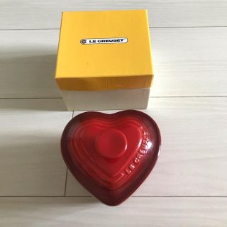 ルクルーゼ(LE CREUSET)のル・クルーゼ ハート型ココット レッド(食器)