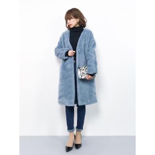 アズールバイマウジー(AZUL by moussy)の最終値下げ AZULby moussy ボアコート(ロングコート)