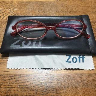 ゾフ(Zoff)のzoff  ブルーライトカットレンズ 赤 度なし(サングラス/メガネ)