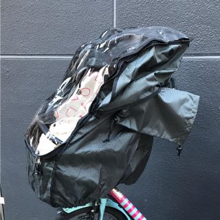 子供乗せ自転車レインカバー 前用(自動車用チャイルドシートカバー)