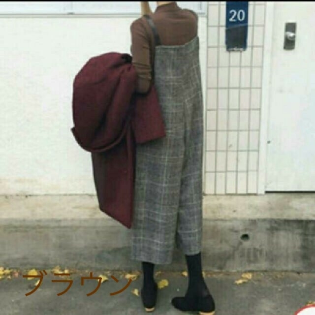 大きいサイズ🎵 ＸＬワイドサロペット レディースのパンツ(サロペット/オーバーオール)の商品写真