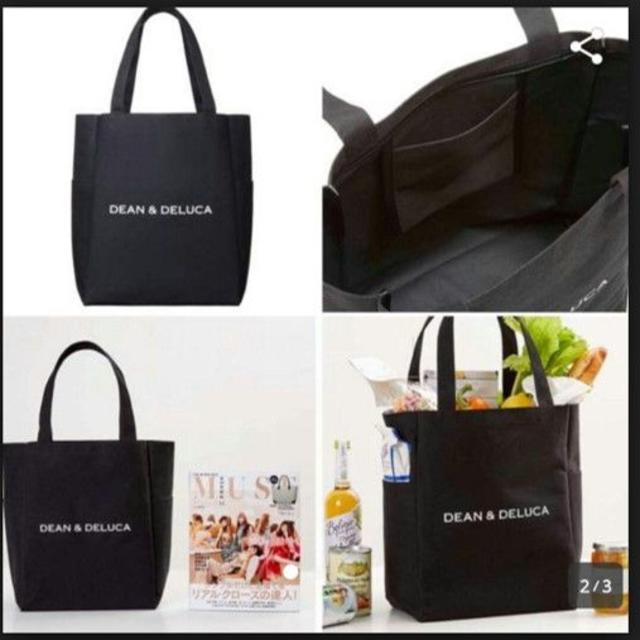 DEAN & DELUCA(ディーンアンドデルーカ)の【新品】DEAN＆DELUCAバッグ（黒） レディースのバッグ(トートバッグ)の商品写真