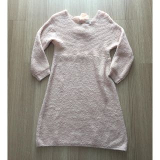 プロポーションボディドレッシング(PROPORTION BODY DRESSING)の【美品】プロポーションボディドレッシング もこもこ ワンピース ピンク(ひざ丈ワンピース)