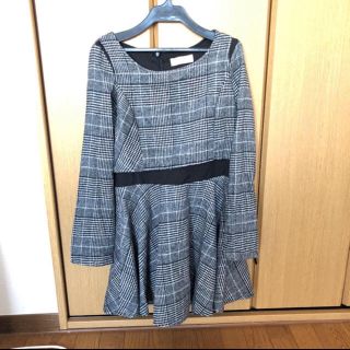 フィフス(fifth)のほぼ未使用美品 ♡ グレンチェックワンピース(ひざ丈ワンピース)