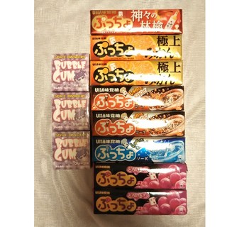 ユーハミカクトウ(UHA味覚糖)のぷっちょ8本＆TAITOバブルガム3個セット(菓子/デザート)