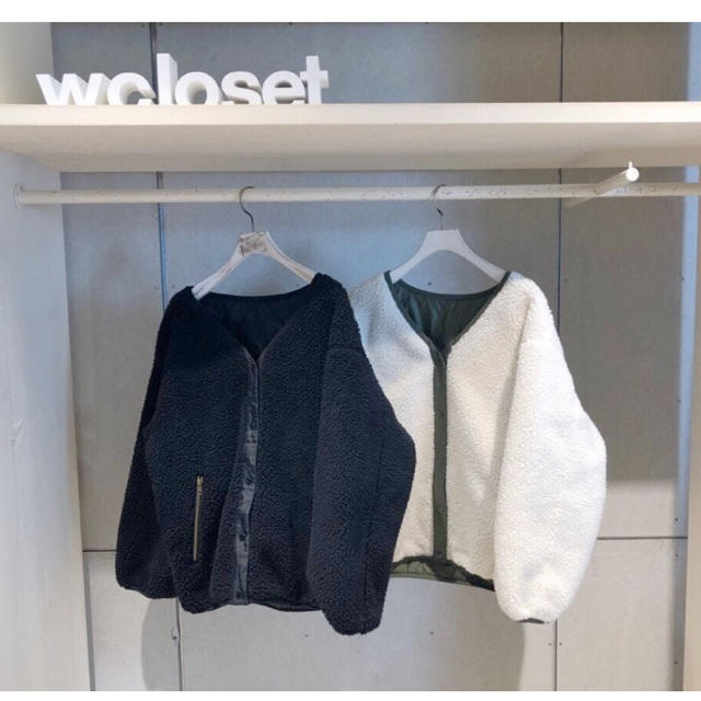 w closet(ダブルクローゼット)のリバーシブルボアコート レディースのジャケット/アウター(その他)の商品写真