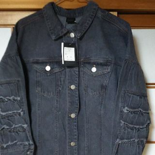ブラックデニムジャケット(Gジャン/デニムジャケット)
