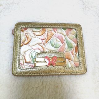 アナスイ(ANNA SUI)のヤッピー様専用！アナスイ♡ピンク×ゴールド♡パスケース(名刺入れ/定期入れ)