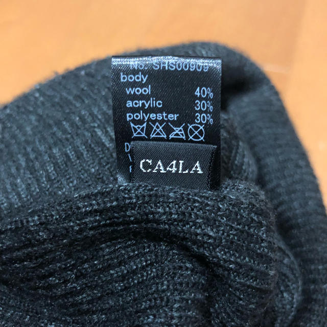 CA4LA(カシラ)の【数回使用】CA4LA ダークグレー ニットキャップ メンズの帽子(ニット帽/ビーニー)の商品写真