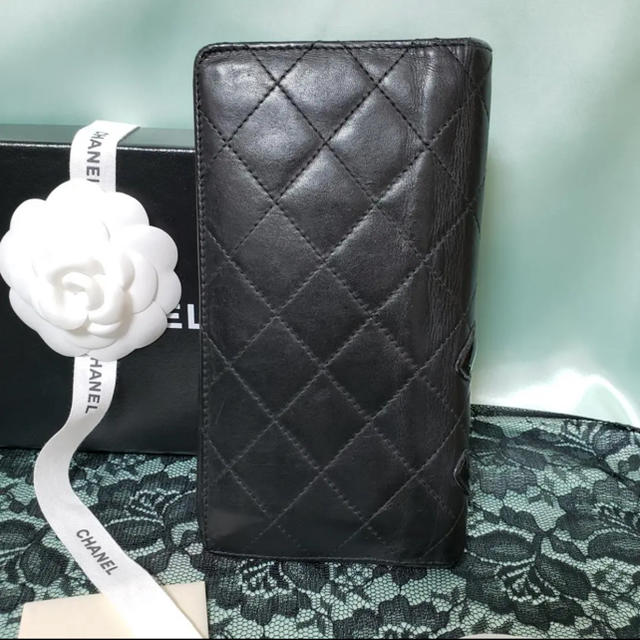 CHANEL(シャネル)のCHANEL カンボン 正規品 美品 レディースのファッション小物(財布)の商品写真