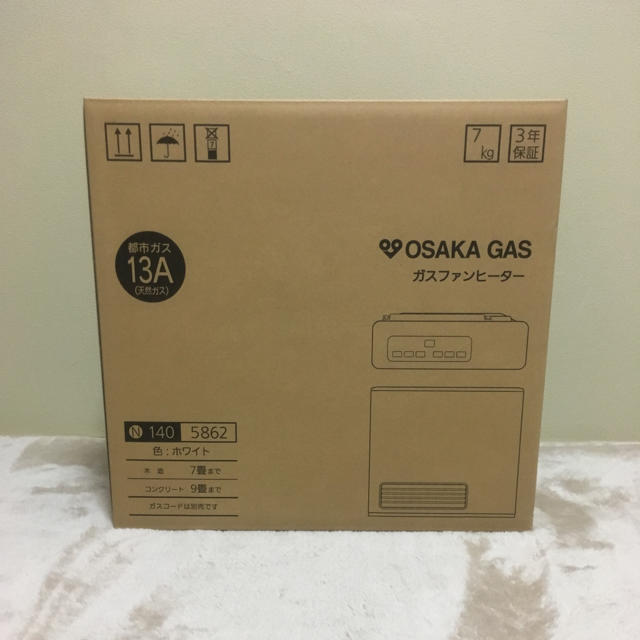 新品 未使用 未開封 大阪ガス ガスファンヒーター 13A