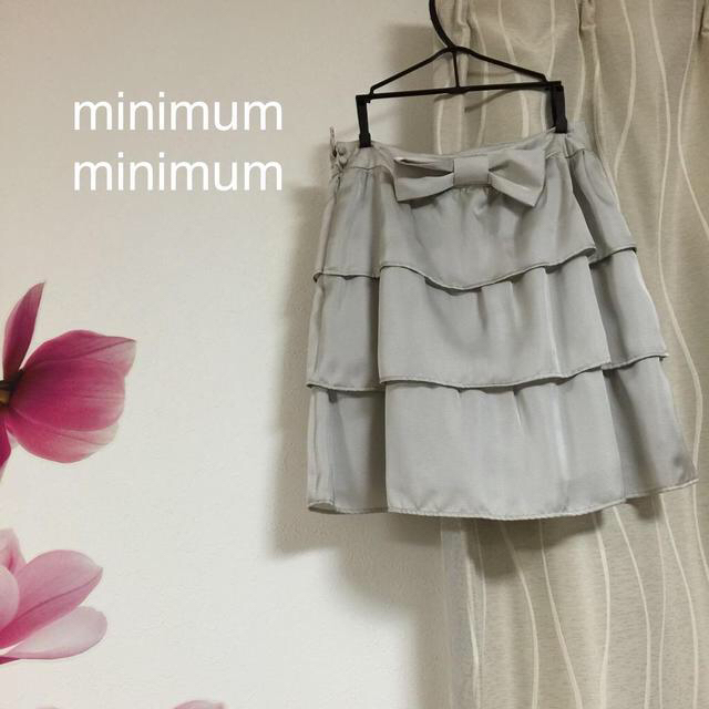 MINIMUM(ミニマム)のminimumバックリボンスカート レディースのスカート(ミニスカート)の商品写真