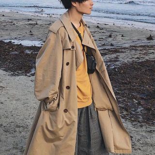 AURALEE FINX POLYESTER TORENCH COAT サイズ3(トレンチコート)