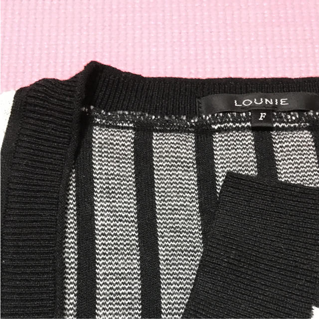 LOUNIE(ルーニィ)のルーニィ  LOUNIE  ストライプ 秋冬Ｖネックニット  レディースのトップス(ニット/セーター)の商品写真