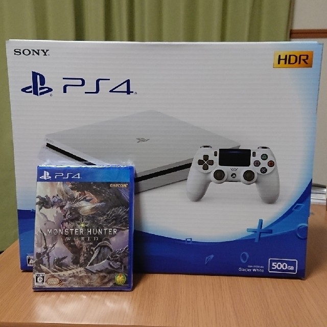 新品 PS4本体&モンスターハンターワールド - 家庭用ゲーム機本体