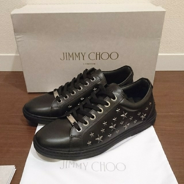 ファッション レザー ジミーチュウ - CHOO JIMMY スタッズ スニーカー