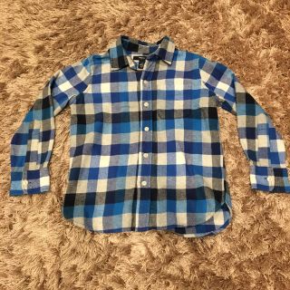 ギャップキッズ(GAP Kids)のGapKids チェックシャツ 青(Tシャツ/カットソー)