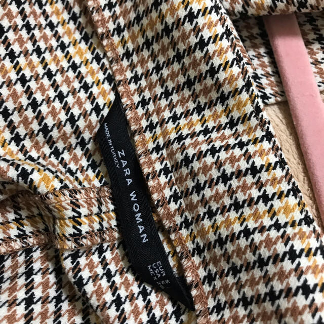 ZARA(ザラ)のZARA  千鳥格子柄ロングジャンパースカート レディースのスカート(ロングスカート)の商品写真