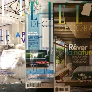 エル(ELLE)の海外版 ELLE DECO 2017年 3冊セット (住まい/暮らし/子育て)