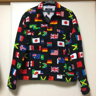 ザラ(ZARA)の完売品 フラッグ 国旗 デニム ジャケット Gジャン ユニオンジャック 星条旗(Gジャン/デニムジャケット)