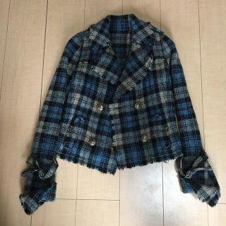 バーバリーブルーレーベル(BURBERRY BLUE LABEL)のバーバリー ブルーレーベル cancam掲載コート 38サイズ(ライダースジャケット)