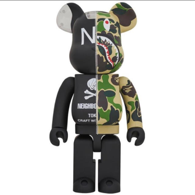 A BATHING APE(アベイシングエイプ)のbape neighborhood ベアブリック 1000% エンタメ/ホビーのフィギュア(その他)の商品写真