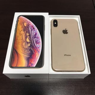 アップル(Apple)の新品同様 iPhoneXs maxゴールド 256gb ソフトバンク(スマートフォン本体)