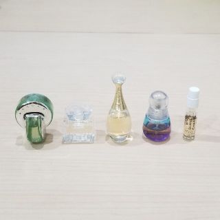 シャネル(CHANEL)のミニチュア 香水 5本 セット  シャネル クロエ ブルガリ ディオール(香水(女性用))