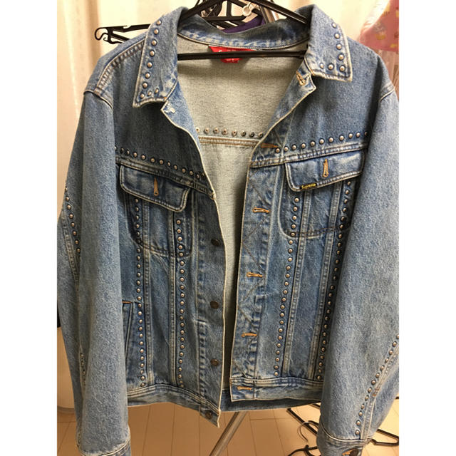 Supreme studded Denim trucker jacket