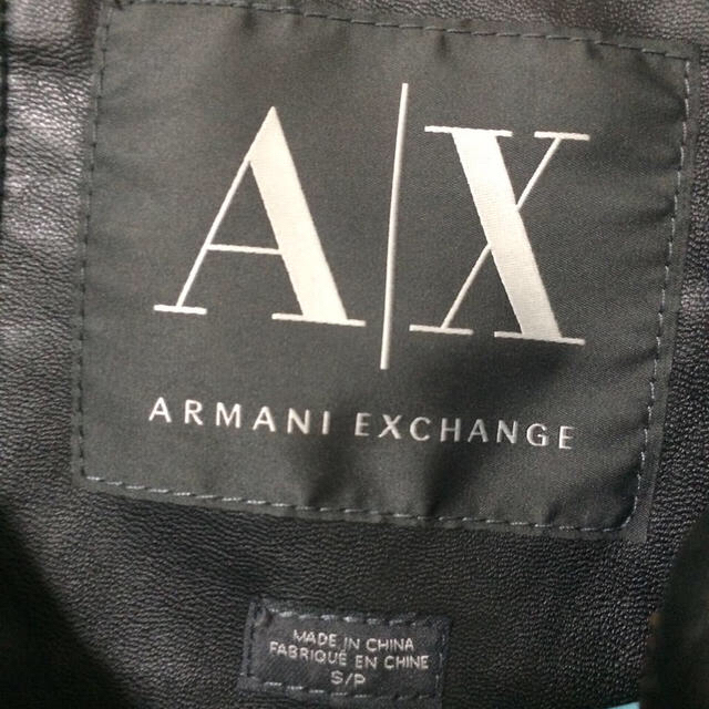 ARMANI EXCHANGE(アルマーニエクスチェンジ)のアルマーニ メンズ ライダース レディースのジャケット/アウター(ライダースジャケット)の商品写真