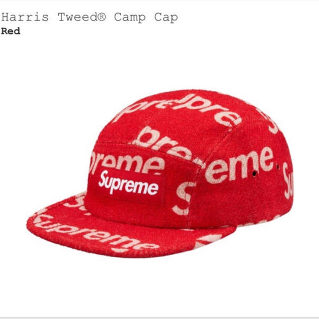 新品未使用 Supreme Harris Tweed Cap