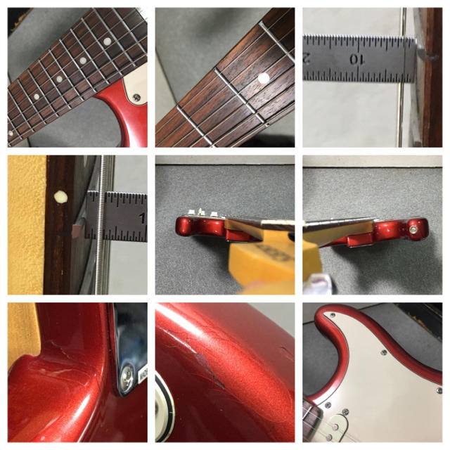 BUSKER'S ストラト型 エレキギター 赤 楽器のギター(エレキギター)の商品写真