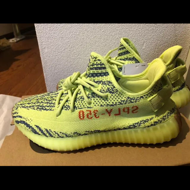 adidas(アディダス)の28cm yeezyboost 350V2 semi frozen yellow メンズの靴/シューズ(スニーカー)の商品写真