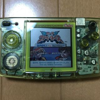 NEOGEO - ネオジオポケットカラー 本体 クリスタルイエロー ソフト付き