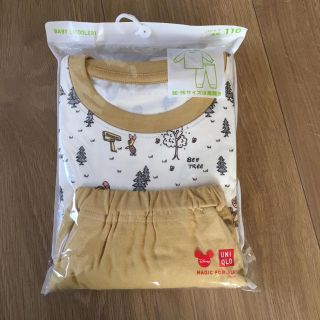 ユニクロ(UNIQLO)の値下げ！プロフ必読！新品 未開封 ユニクロ プーさん パジャマ 110㎝(パジャマ)