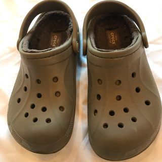 クロックス(crocs)のクロックス  ボア付き  M5W7  美品(サンダル)