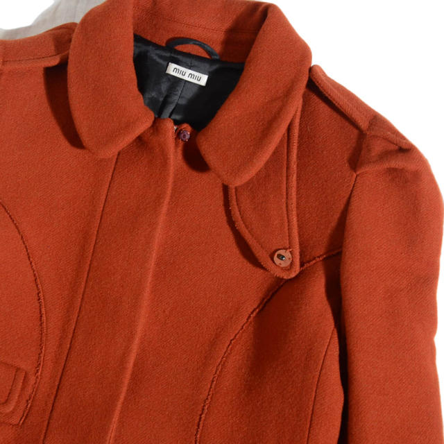 miumiu(ミュウミュウ)のミュウミュウ アンゴラ混バージルウール  コート レディースのジャケット/アウター(ロングコート)の商品写真