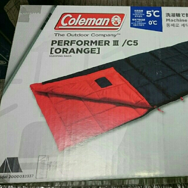 Coleman(コールマン)のColeman パフォーマーⅢ/C5 (オレンジ) 2個セット スポーツ/アウトドアのアウトドア(寝袋/寝具)の商品写真