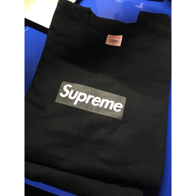 S size Supreme box logo black t promo