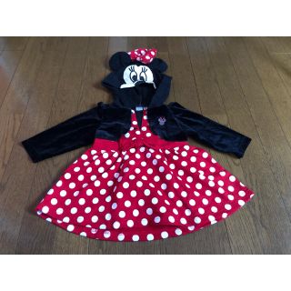 ディズニー(Disney)の専用 ディズニー ミニー なりきり パーカー 80cm(カバーオール)