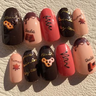 sale✨バレンタインネイル♡チョコネイル