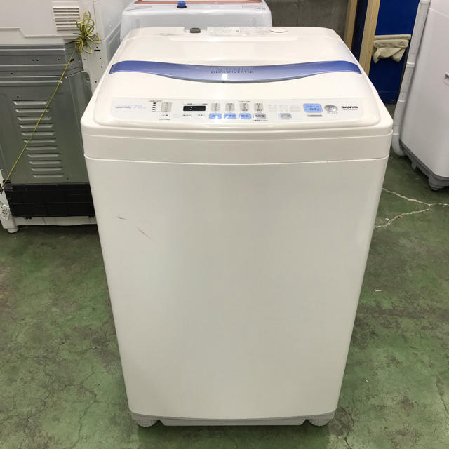 SANYO(サンヨー)の⭐️SANYO⭐️全自動洗濯機 7kg 大阪市近郊配達無料 スマホ/家電/カメラの生活家電(洗濯機)の商品写真