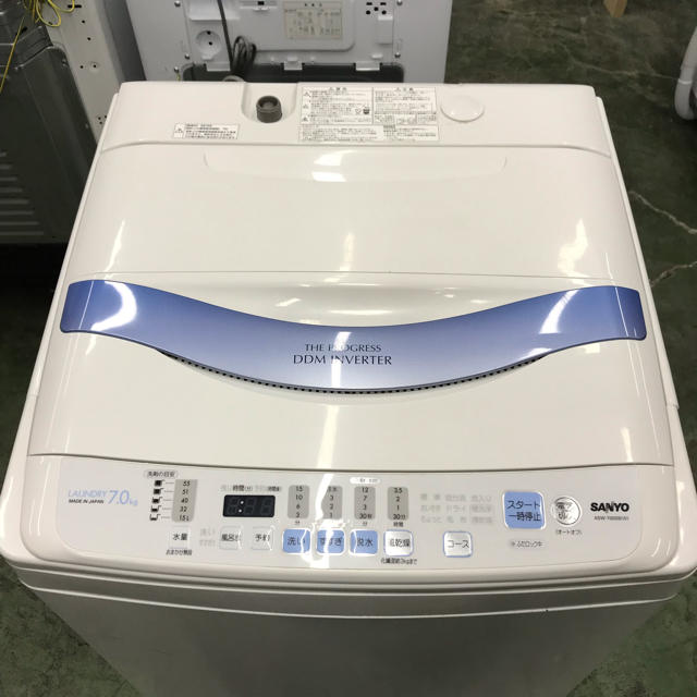 SANYO(サンヨー)の⭐️SANYO⭐️全自動洗濯機 7kg 大阪市近郊配達無料 スマホ/家電/カメラの生活家電(洗濯機)の商品写真