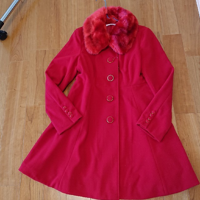 夢展望(ユメテンボウ)の夢展望 赤いコート Aライン LLサイズ レディースのジャケット/アウター(ロングコート)の商品写真