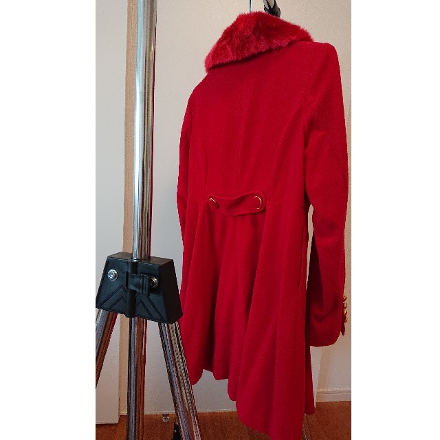 夢展望(ユメテンボウ)の夢展望 赤いコート Aライン LLサイズ レディースのジャケット/アウター(ロングコート)の商品写真