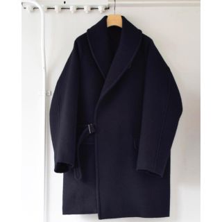 comoli ショールカラーコート NAVY size1 19AW