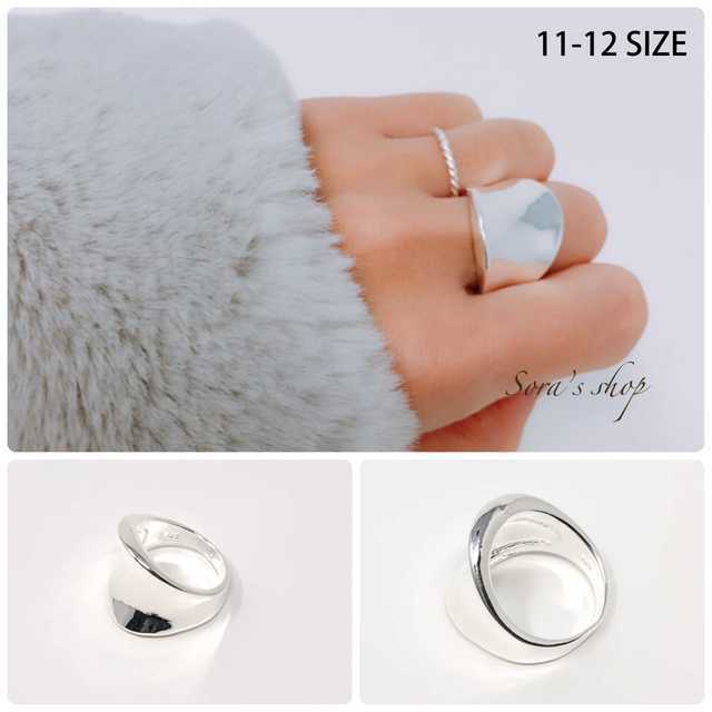 *wide silver ring S925[11-12号]*JER-001 レディースのアクセサリー(リング(指輪))の商品写真