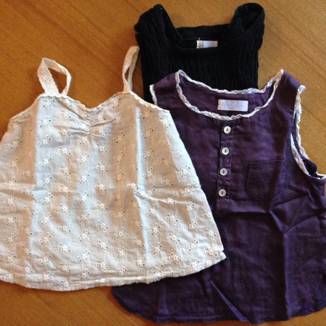 PETIT BATEAU(プチバトー)のパタシュー三点セット 80-90 キッズ/ベビー/マタニティのキッズ服女の子用(90cm~)(その他)の商品写真