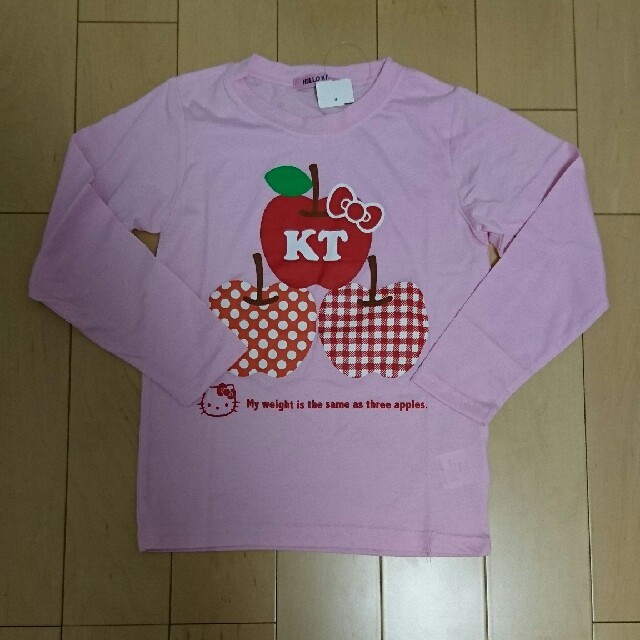 ハローキティ(ハローキティ)の新品 キティちゃんロンT130 キッズ/ベビー/マタニティのキッズ服女の子用(90cm~)(Tシャツ/カットソー)の商品写真